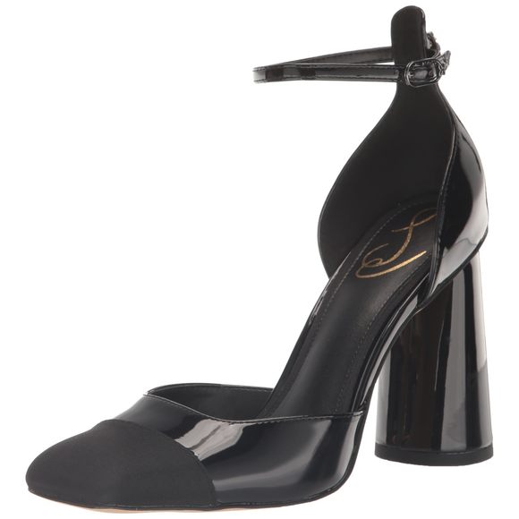 Sam Edelman Cristine Pump Black Patent 5 Medium - Picture 1 of 1